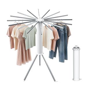 Tripod Foldable Clothes Rack,Garment Rack Portable with Collapsible Design