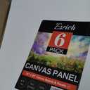 ESRICH Canvases for Painting 16x20 Inch, 6 Pack Canvas Boards for Painting Cotton Primed Acid Free Large Blank Canvas Panels for Oil Paint, Watercolor, Acrylic Paint, Gouache and Tempera. (16*20in 6pack)