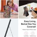 Bemal for Samsung Galaxy S24 Plus Wallet Case with Card Holder, Fashion Printed, RFID Blocking, PU Leather Kickstand, Magnetic Closure, Shockproof Phone Cover for Women Men, Flower Garden