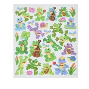 Tattoo King SK129MC-4915 Frog Fun Stickers, Multicolor 3 Pack