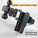 Adjustable Trailer Hitch, 6in Drop Hitch (for 2.5 Inch Receiver)