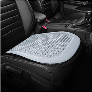 3 x Car Front Seat Bottom Cover, Cool Breathable Anti-Slip Vehicle Driver Seat Protector Cushion, Comfortable Auto Interior Chair Protection Pad Mat, Universal for Truck SUV Sedan (Grey)