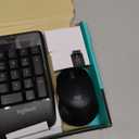 Logitech MK345 Wireless Keyboard and Mouse Combo with Palm Rest, 2.4 GHz USB Receiver, Compatible with PC, Laptop, Black