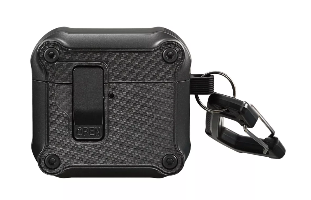 Vena Carbon Fiber Pattern Case for Apple AirPods 4 Case, Auto Open Lock Compatible with AirPods Gen 4 4th Generation