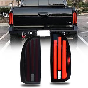 LED Tail Light Kit Suitable For Toyota Tacoma 2005-2015 Black Housing Flowing Light Effect Easy Installation