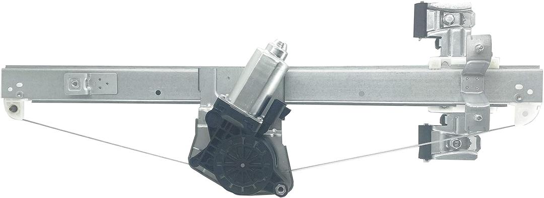 741-389 Rear Right Passenger Side Power Window Regulator Motor 2-Pins Plug Compatible with 2007-2013 Silverado 1500 2500HD 3500HD/GMC Sierra 1500 2500HD 3500HD,Extended Cab Pickup