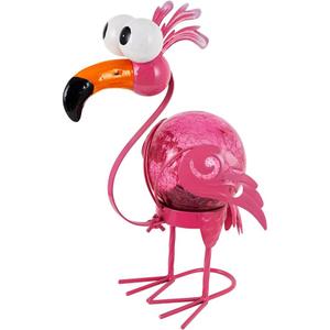 Flamingo Solar Lights Outdoor,Pink Flamingos for Yard Outside Decor | Tabletop Lamp Decor for Yard Patio Porch Outside