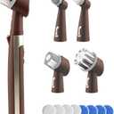 Horsepower Pocket Pony, AS SEEN ON TV, Waterproof, Cordless, Pocket-Sized, Oscillating Power Scrubber, Deep Clean, Tight Spaces, Rechargeable, Grout Lines, Corners & Detailing, 5 Brush Heads & LED