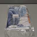 Fall Blue and White Pumpkins Flower Valance Curtains for Kitchen Window 54x18 Inch,Thanksgiving Orange Pumpkin Rod Pocket Small Curtain for Living Room Watercolor Floral Valances for Bathroom/Bedroom