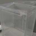 6 Pack Hat Organizer Box, Stackable Clear Baseball Caps Holder Box Containers with Magnetic Door for Hats Snapback Cap Storag, Hat Rack Display Case, Holds 8 Hats Each (Clear)