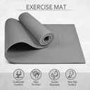 Large Workout Mat 6'x2'  Home Gym Flooring for Weightlifting, Jump Rope, MMA, Yoga, Cardio, Stretch, Plyo