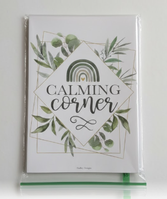 12 Calming Corner Posters for Classroom Emotions Feelings Chart for Kids 11x17 Calm Down Corner Supplies for Preschool Special Education Classroom Therapy Office Mental Health Wall Decor(Calm12)