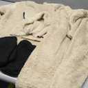 Kids Sheep Costume Fuzzy Little Lamb Halloween Christmas Outfit Long Sleeve Top + Pants + Hat + Gloves + Socks (Small, Beige)