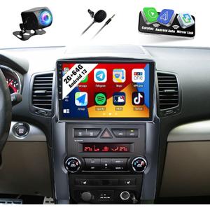 SIXWIN Android Car Stereo for KIA Sorento 2009 2010 2011 2012 2013 with Wireless CarPlay Android Auto Mirror Link 2G+64G 10.1 Inch Touchscreen Bluetooth GPS Navigation WiFi FM Backup Camera MIC