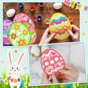 Ctosree 24 Sets Easter Egg Crafts Kit DIY Tissue Paper Crafts Make Your Own Easter Egg Hanging Ornaments for Home Game Activities Art Project Decoration