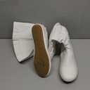 Wells Collection Womens Boots Soft Slouchy Flat to Low Heel Under Knee High, White, 8