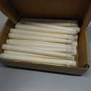 Baquler Flameless Flicker Taper Candles LED Candles Flickering Warm White Light Ivory LED Candlesticks Window for Christmas Wedding Home Decor(9.7 Inches,50)