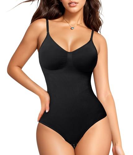 Nebility Shapewear for Women Tummy Control Shapewear Bodysuits Seamless Body Shaper Waist Trainer Body Suit XL/2XL