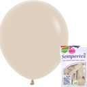 Sempertex Deluxe White Sand Balloons - 18 Inch, 6 Pcs - Elegant Latex Balloons for Birthday Decorations, Wedding, Graduation, Baby Shower, Anniversary, Bridal Shower, Party Celebrations