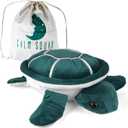 4.5 lbs Lou The Turtle Weighted Stuffed Animal - Warm Weighted Plush Animals - Huggable Comfort Turtle Stuffed Animal, Weighted Stuffed Animals for Adults - Weighted Plush