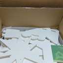 All-Weather 4ft Outdoor Nativity Scene, Waterproof, Weather-Resistant Decor, Christmas Holy Decor Family Yard Nativity Set, Easy to Assemble & Store PVC - White