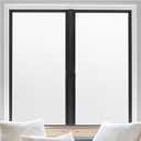 rabbitgoo Window Privacy Film, Frosted Glass Window Clings, Removable Static Cling Frosting, Anti-UV Glass Door Covering, Opaque Sticker for Home, Matte White, 17.5"x78.7"
