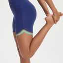 baleaf Womens 5" Biker Shorts High Waisted Workout Spandex Short Tummy Control Gym Yoga Athletic with Pocket Navy Blue L