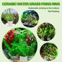 26 Pack New Upgrade Aquarium Plant Weights, Aquatic Water Plant Fixed Rings, Water Plants Cultivation Fixed Ring Plant Pot for Secure Aquatic Plant Placement (26PCS)