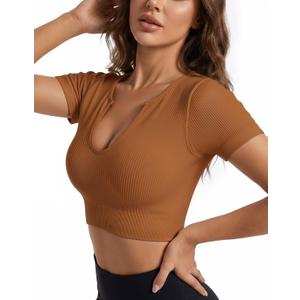 Hybrid & Company Women's Support Sports Bra (Brown, S)