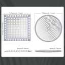 Makerfire 2PCS Shower Drain Hair Catcher, 4.72'', Flat Shower Drain Cover/Filter, Bathroom/Kitchen Sink Drain Strainer, Stainless Steel and Silicone
