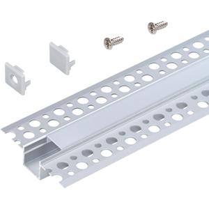 Armacost Lighting Recessed Drywall Mount LED Tape Light Mounting Channel 5-Pack, Silver, 960060