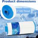 PLF6CH-960 Spa Filter Replaces PJW60TL-F2S, Filters J-300, J400, Unicel 6CH-960, Filbur FC-2800, 6540-476, 6540-383