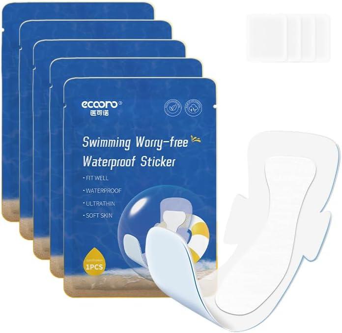 Waterproof Pads for Swimming, Skin Friendly Private Area Protection, Waterproof Private Patches, Dirt Prevention for Swimming, Daily Activities, Bathing, Spa & Water Sports