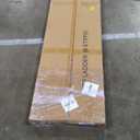 6 Step Ladder for 12 Ft High Ceiling, Folding Step Stool with Handgrip & Anti-Slip Wide Pedal, Portable Aluminum Stepladder for Kitchen, Home (300 lbs Capacity) - Black+Wood Grain