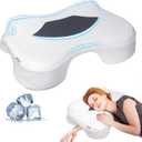 Side Sleeper Pillow with Arm Holes, Memory Foam Pillow for Neck Shoulder Cervical Pain Relief, Ergonomic Arm Holes Positioner Cooling Bed Pillows for Side Sleeping (Light Grey)