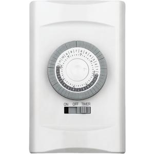 24-Hour in-Wall Mechanical Light Timer Switch,15-Amp Programmable,30 Minute Intervals,Neutral Wire Required,Dial Timer Light Switch for Lights, Bathroom Fan, Exhaust Fan,ETL Listed