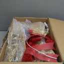 45" Light Up Outdoor Christmas Reindeer Family Decor, Handmade Deer Set of 3, Plug and Play, Metal Frame, Safe Waterproof Material, Perfect for Vintage Christmas Home Tree Garden Decoration, Gold