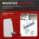 5GG857551 5GG857552 Left Right Car Front Sun Visor Compatible with VW Golf CC Jetta (Left)