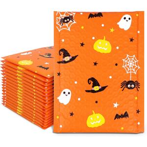 25PCS Halloween Bubble Mailers,Halloween Poly Padded Envelopes Mailers Shopping bubble Mailer Bags (6 x 10)