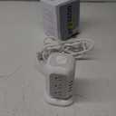 AiJoy Flat Plug Power Strip Tower 12 Outlets and 4 USB Ports, 1200J Surge Protection, 6.5ft 1625W Extension Cord Charging Station for Home Office Supplies, Dorm Room Essentials