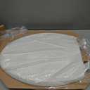 Mayfair Cassel Slow Close Toilet Seat, Easy Clean, Non Slip Premium Wood Seat, Easy Install, Made in USA, Elongated, White