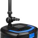 ANBULL Pond Filter Pump 950GPH, 110V/37W Fountain Submersible Water Pump, High Efficiency Filter Water Pump for Ponds up to 1585 Gallons