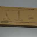 Hand Towel Holder, T-Shape Hand Towel Stand for Bathroom, Hand Towel Rack Bar Standing for Vanity Kitchen Countertop, 304 Stainless Steel, Marble Base (Chrome)