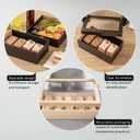 KEEP CATERED TREATS SECURE: Equipped with insert tab locks, these catering boxes with lids keep your treats and snacks protected during transport. Protect meals while on the go!, 14 1/4" x 10"