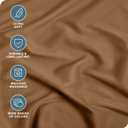 Bare Home Fitted Bottom Sheet Twin XL Size - Premium 1800 Microfiber - Ultra-Soft Hotel Luxury - Deep Pocket - Durable and Long Lasting (Twin XL, Caramel)
