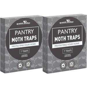 Convenient Hook Design-Greener Mindset Pantry Moth Traps, Pack of 2