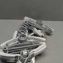 Baby Hangers 40 Pack, 11-14 Inch Non-Slip Grey Stackable Hangers, Extendable & Adjustable Kid Hanger for Nursery & Kids Wardrobe Organization, Toddler Hanger for Cloest Grey (Argent)