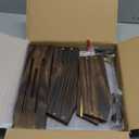 Large Capacity 2-Tier Wooden Fruit Basket, Durable Acacia Wood, 10.5" Tall, Spacious for Produce, Vegetables, Bread Storage and Home Kitchen Countertop (Walnut)