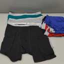 Hanes mens Underwear Boxer Briefs Pack, Cool & Breathable Cotton Moisture-wicking Underwear for Men, No Ride Up, Large