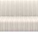 H.VERSAILTEX Stretch Futon Slipcover Armless Sofa Cover Furniture Protector Without Armrests Slipcover Soft with Elastic Bottom for Kids, Spandex Jacquard Modern Stripe Design, Ivory